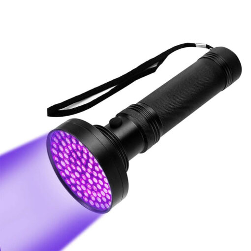 Útfjólublátt vasaljós x100 LED