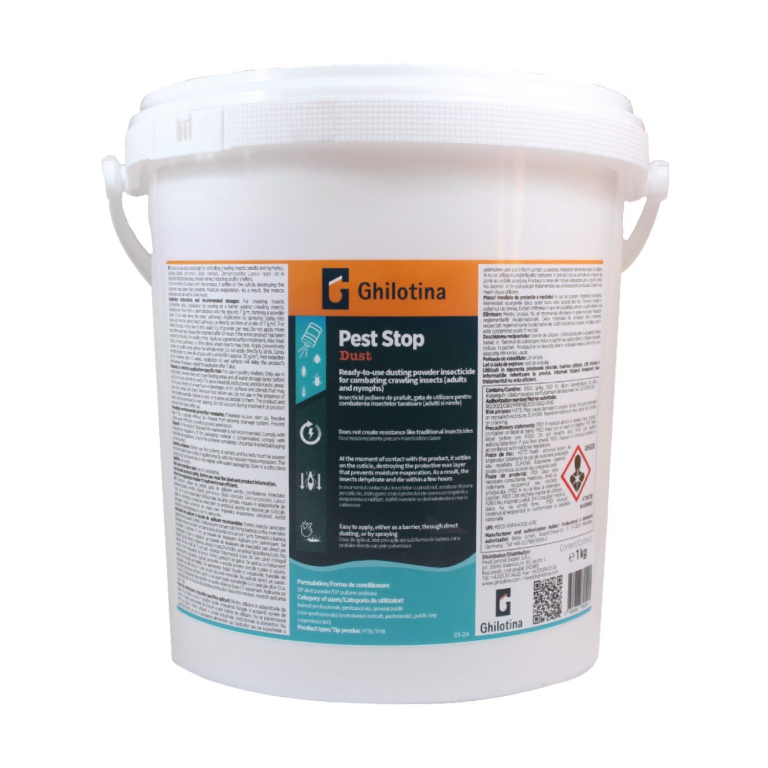 Pest Stop Dust kísilgúr duft 1 kg